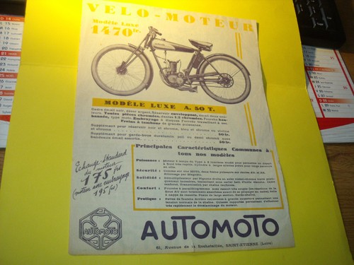 Feuillet publicitaire epoque - publicitaire,