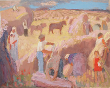 Tableau ancien Art déco