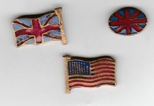 Ins. patriotique drapeaux  GB et US  -  Libération 44/45 