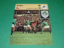 IRISH RF UNION TREFLE IRLANDE IRELAND TOURNOI V NATIONS FICHE RUGBY