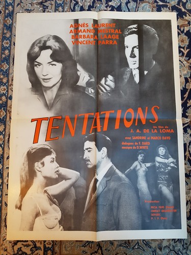 Affiche 1959 tentations - affiche,