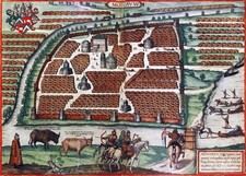 Reproduction plan ancien de Moscou 1575