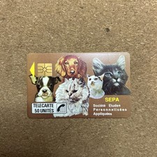 TELECARTE PRIVÉ D105 SEPA 1 CHIENS  ET CHATS   Très Rare