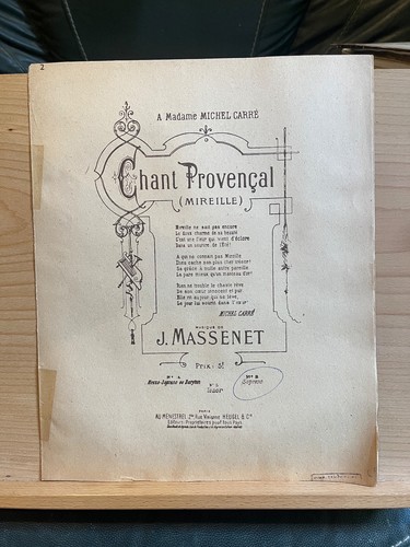 Jules massenet chant - massenet,