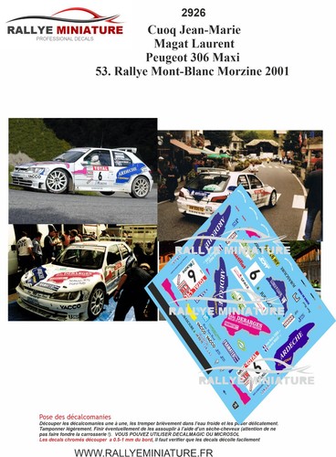 Decals ref 2926 - 1/43,