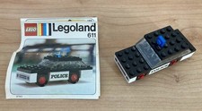 Lego vintage 611 Police Car promotional "La Redoute" complet avec instructions_