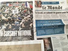 Libé + Le Monde 13 novembre 2023- Jacques TARDI, ODORICO, Juifs & Shoah