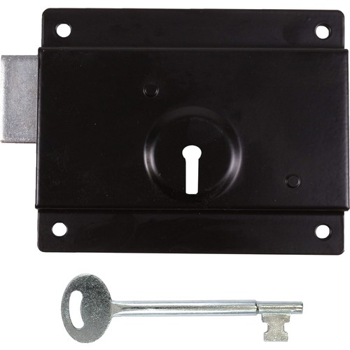 Verrou noir 7cm simple - verrou,