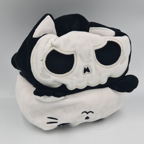 Peluche reversible chat noir