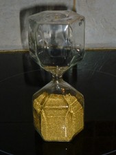 SABLIER EN VERRE HEXAGONAL