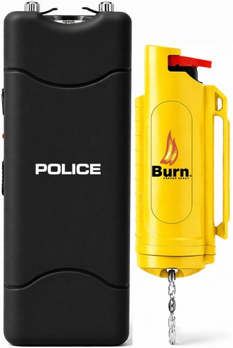 Police stun gun burn pepper - police,