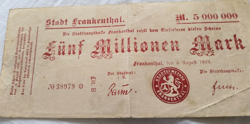 Billet necessité allemand - de,