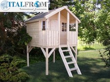 Maisonnette en bois sur pilotis TOBY pour enfants ItalfromB2 Jouets de jardin