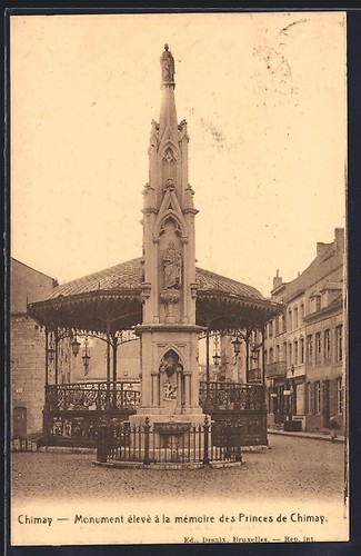 Cpa chimay monument eleve - monument,
