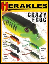 artificielle soft bait Colmic Herakles Crazy Frog 13,5gr 6,5cm topwater