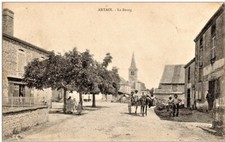 Saone et Loire : CP ARTAIX : Artaix - Le Bourg Animée !! Trés bon état