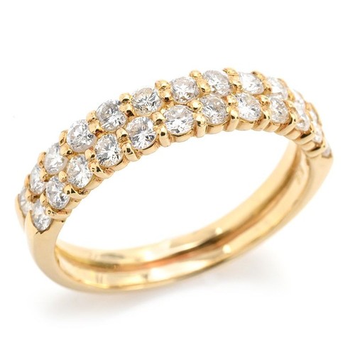 Bague pavé halo - bague,
