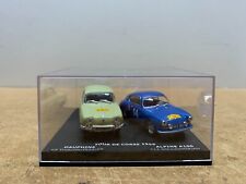 COFFRET DE 2 VOITURES ALPINE / DAUPHINE TOUR DE CORSE 1956 EN BOITE 1/43 AG D9