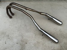 UNE LIGNE D ECHAPPEMENT DOUBLE SILENCIEUX INOX MECATECH MOTO KAWASAKI Z650RS