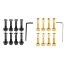 8x Carboon Acier Longboard Planche À Roulettes Roue Réparation Matériel Vis