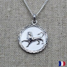 Pendentif Lion argent 925