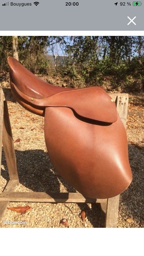 Selle armée cuir - armée, 17,5