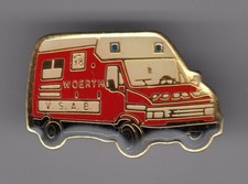 RARE PINS PIN'S .. POMPIER FIRE CAMION TRUCK VSAB AMBULANCE RENAULT WOERTH 67~ES