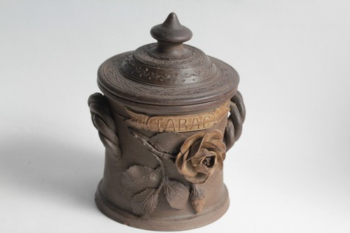 Ancien pot tabac - ancien, grès