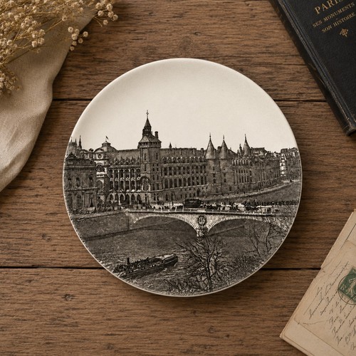 Ancienne assiette dessert - assiette,