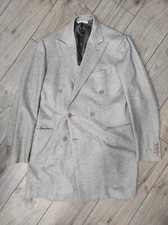 DE PETRILLO NAOPOLI Double Breasted Pure Cashmere Coat Size 50 EU