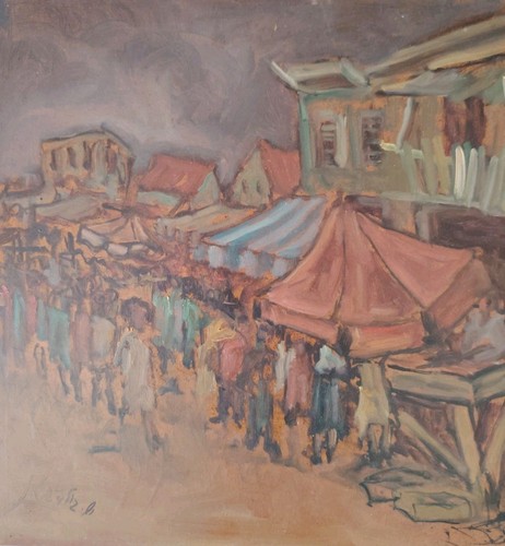 Belle peinture sur isorel de - isorel,