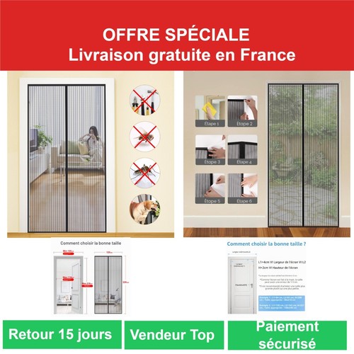 Mycarbon moustiquaire porte - moustiquaire,