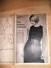 Ancien patron couture tracé