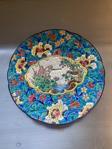 Assiette décorative émaux - assiette, en
