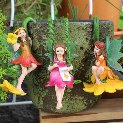 Fairy flower pot - fairy, huggers