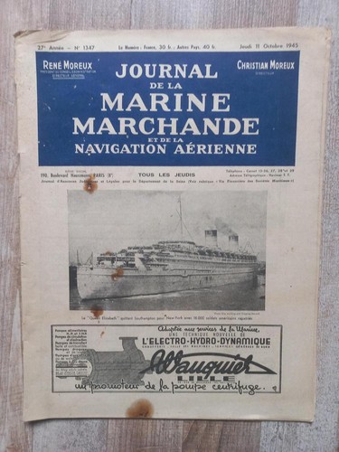 Journal marine marchande - la,