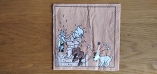 Serviette Papier TINTIN  ,  Hergé  ,  " Le Crabe aux Pinces d'Or "  (sans date)