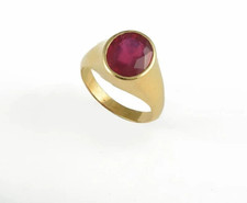 Bague Pour Homme En Rubis Rond