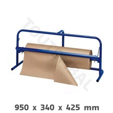 Dérouleur mural de papier kraft pour rouleau de 60 à 80 cm de large