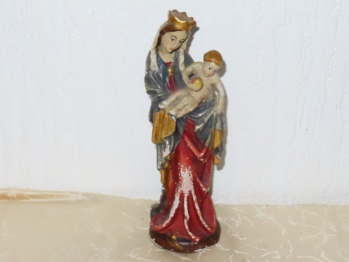 Figurine religieuse bois - figurine,