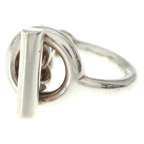 Hermes croisette ring silver - hermes,