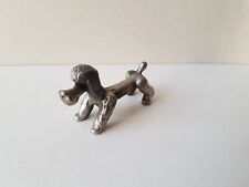 Ancien Porte couteau Etain de la fontaine Paris - CHIEN caniche