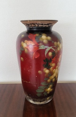 Ancien vase signé giraud - vase,