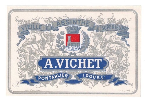 Ancienne étiquette absinthe - étiquette,