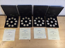 lot 4 coffrets medaille 40 x 1 livre egyptienne le tresor des pharaons