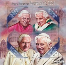 Salomoninseln 2087-2090 Feuille miniature neuf 2013 benoît xvi