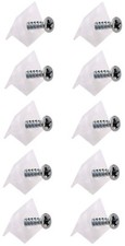 10x taquet de renfort plastique transparent à vis étagère meuble tiroir cale
