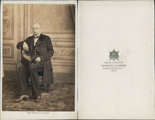 Mayer & Pierson, Paris, homme au chapeau Vintage CDV albumen carte de visite