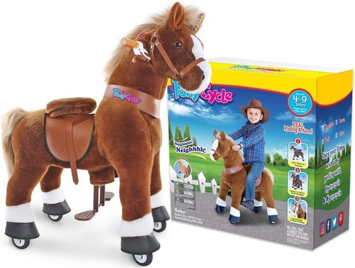 Ponycycle brown with white - brown,