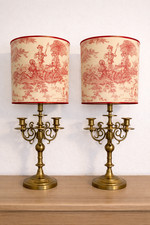 Paire de lampes candélabres